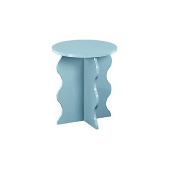 Linon Round Wooden Accent Table