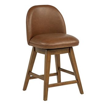 Linon Barrick Big & Tall Swivel Counter Stool