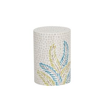 Linon Soria Capiz Leaf Accent Side Table