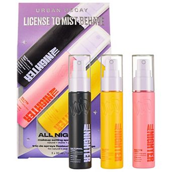 Urban Decay Mini License to Mist-Behave All Nighter Makeup Setting Spray Trio Gift Set