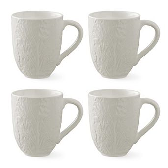 Certified International Le Jardin 3D Cabbage Mug Set of 4