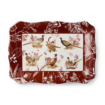 Certified International Pheasant Grove Rectangular Platter