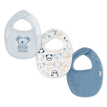 Newborn Baby Infant Huggies® Organic Cotton Blend 3-Pack Bibs