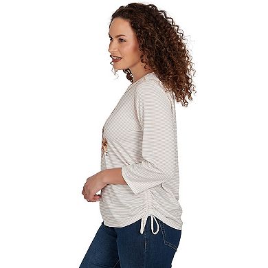 Women's Alfred Dunner Autumn Owl Knit Top