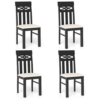 Costway Dining Chairs Set High Back Dining Room Chairs with Padded Seat for Kitchen