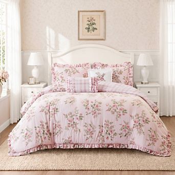 Madison Park Essentials Elena Vintage Floral Reversible Comforter Set