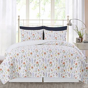 C&F Home Greta Wildflower Floral 3 pc Quilt Set with Shams