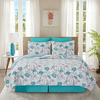C&F Home Sea Turtle Cove Coastal Quilt Set with Shams