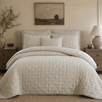 Levtex Home French Flax Signature Linen Quilt or Sham