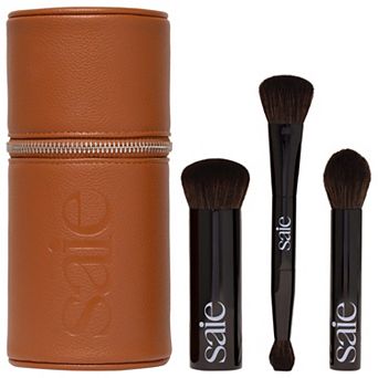 SAIE Brush Essentials Makeup Brush Gift Set with Travel Case