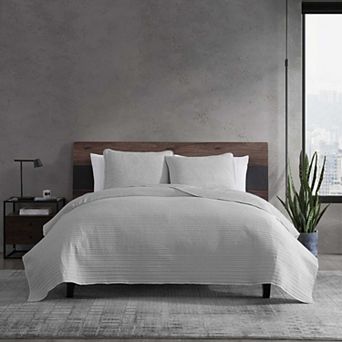 Kenneth Cole Washed Channel Quilt Set