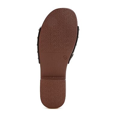 London Rag Seraxa Women's Heeled Slide Sandals