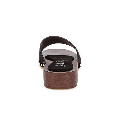 London Rag Seraxa Women's Heeled Slide Sandals