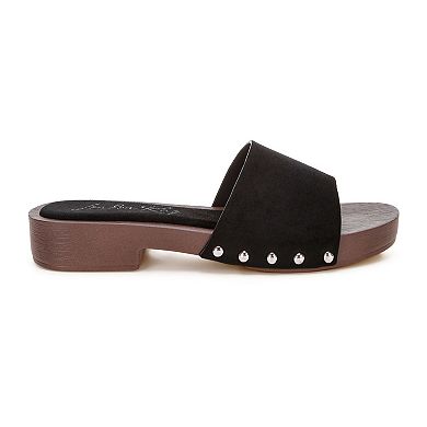 London Rag Seraxa Women's Heeled Slide Sandals