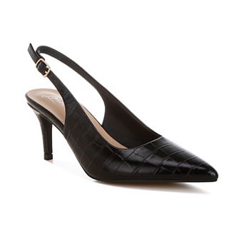 London Rag Halins Women's Pointed Toe Slingback Heels
