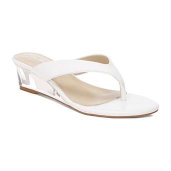 London Rag Zabila Women's Transparent Wedge Heel Sandals