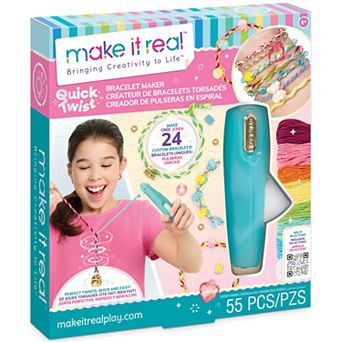 Make It Real Quick Twist Bracelet Maker 24 Custom Bracelets Craft & Wear Jewelry Set