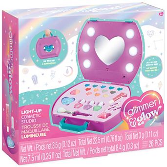 Make It Real Light-Up Cosmetic Studio with Glam Mirror & 26 pc Makeup Set