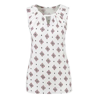 Lascana Women's 2 Pk Sleeveless Keyhole Tops