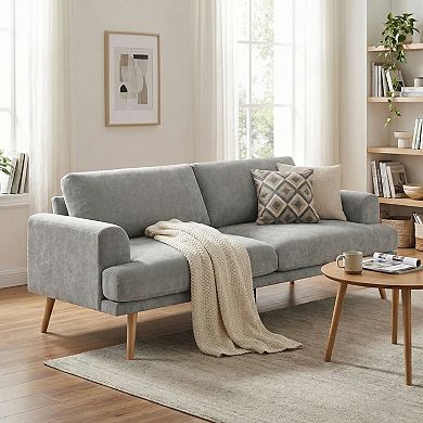 Merax Stylish 3-seater Sofa 79.9" Sofa Couch Minimalist Sofa