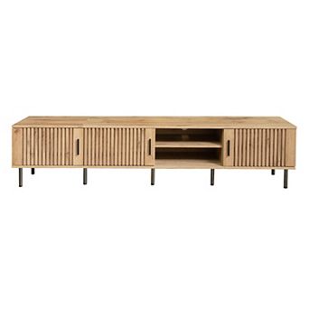 Merax 78" Modern TV Stand for TVs up to 85" Entertainment Center with Closed Storage