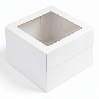 15 pc Cake Boxes with Window Sturdy Cardboard Bakery Containers for Desserts