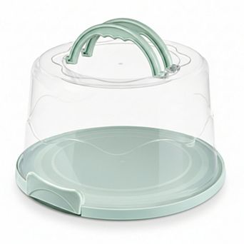 Extra Large Sturdy Cake Carrier Stand with Lid Foldable Handles Multifunctional 10Inch Cake Tray