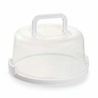 Plastic Round Cake Carrier with Handles for 6-8 Inch Cakes