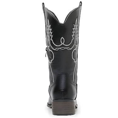 Mid Calf Western Boots