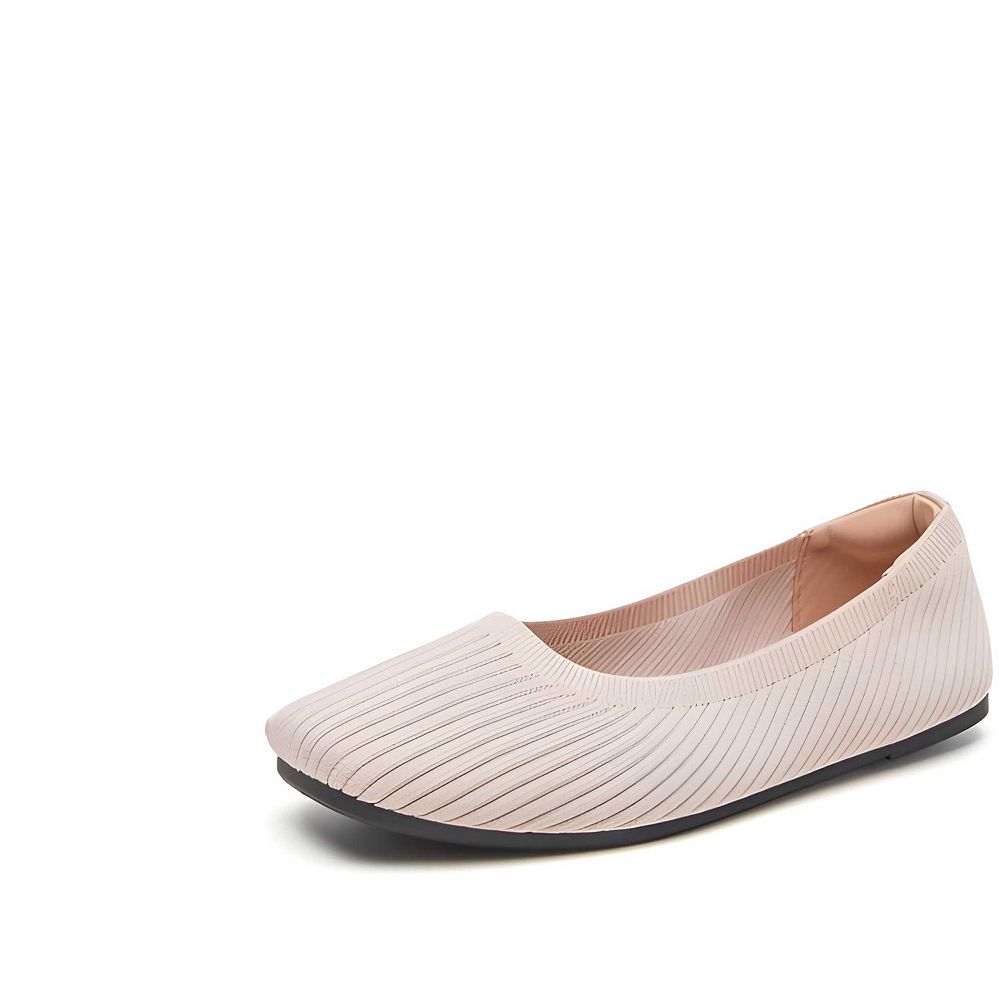 靴 CLANE OUTSTITCH SQUARE FLAT SHOES 36 Square Toe Flat Shoes