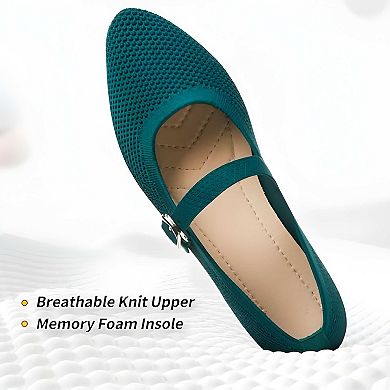 Women's Buckle Strap Flats