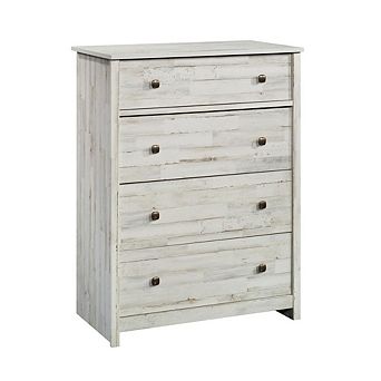 Starlight Canyon Home White 4-Drawer Bedroom Chest for Clothing Storage with Easy Setup Design
