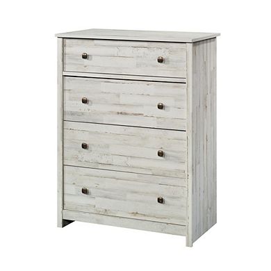 Starlight Canyon Home White 4-Drawer Bedroom Chest for Clothing Storage with Easy Setup Design