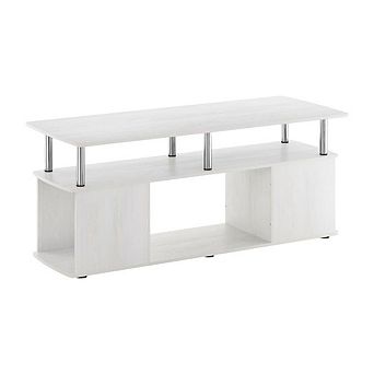 FurniFact Coffee Table with Stainless Steel Tubes and Utility Design