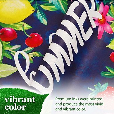 G128 Hello Summer Watermelon Fruit Garden Flag 12x18 In Double Sided Summer Decoration