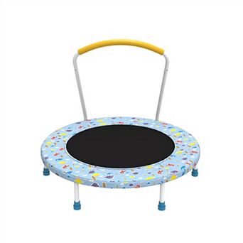 36 Inch Kids Mini Trampoline With Handle For Indoor Outdoor Play