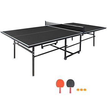 Mid Size 108x49 Inch Foldable Table Tennis Table Set Indoor Games