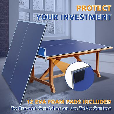 8ft Ping Pong Conversion Top Foldable Indoor Table Tennis Table