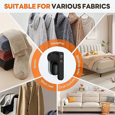 Electric Fabric Shaver & Lint Remover - Rechargeable Sweater Defuzzer with LCD Digital Display
