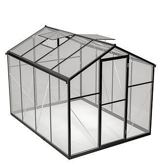 Heavy Duty Polycarbonate Walk In Shed 6x8 ft For Backyard