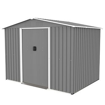 Outdoor Storage Shed 98x72 Inch Metal Garden Tool Organizer for Backyard
