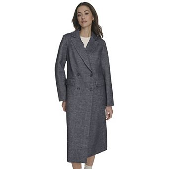 Women's Levi's® Maxi Length Wool Blend Double Breasted Car Coat