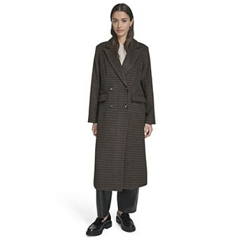 Women's Levi's® Maxi Length Wool Blend Double Breasted Car Coat