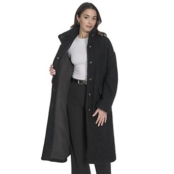 Women's Levi's® Boucle Teddy Funnel Neck Car Coat