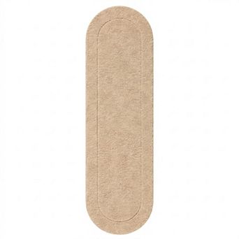 SUPERIOR Oval Washable Non-Slip Runner Bath Mat