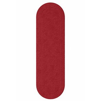 SUPERIOR Oval Washable Non-Slip Runner Bath Mat