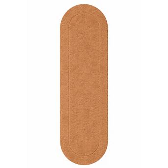 SUPERIOR Oval Washable Non-Slip Runner Bath Mat