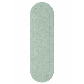 SUPERIOR Oval Washable Non-Slip Runner Bath Mat
