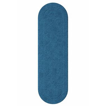 SUPERIOR Oval Washable Non-Slip Runner Bath Mat