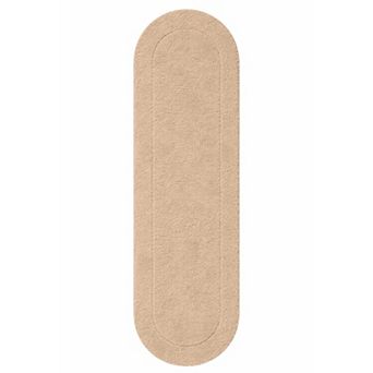 SUPERIOR Oval Washable Non-Slip Runner Bath Mat